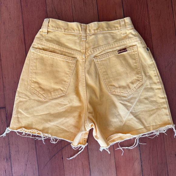 Vintage 80’s Yellow Bonjour Shorts - Picture 2 of 7